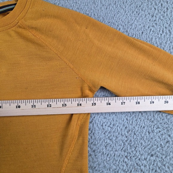 Smartwool Merino 250 Base Layer Top Women XS Yellow Crew Neck Long Sleeve Winter - Picture 3 of 9